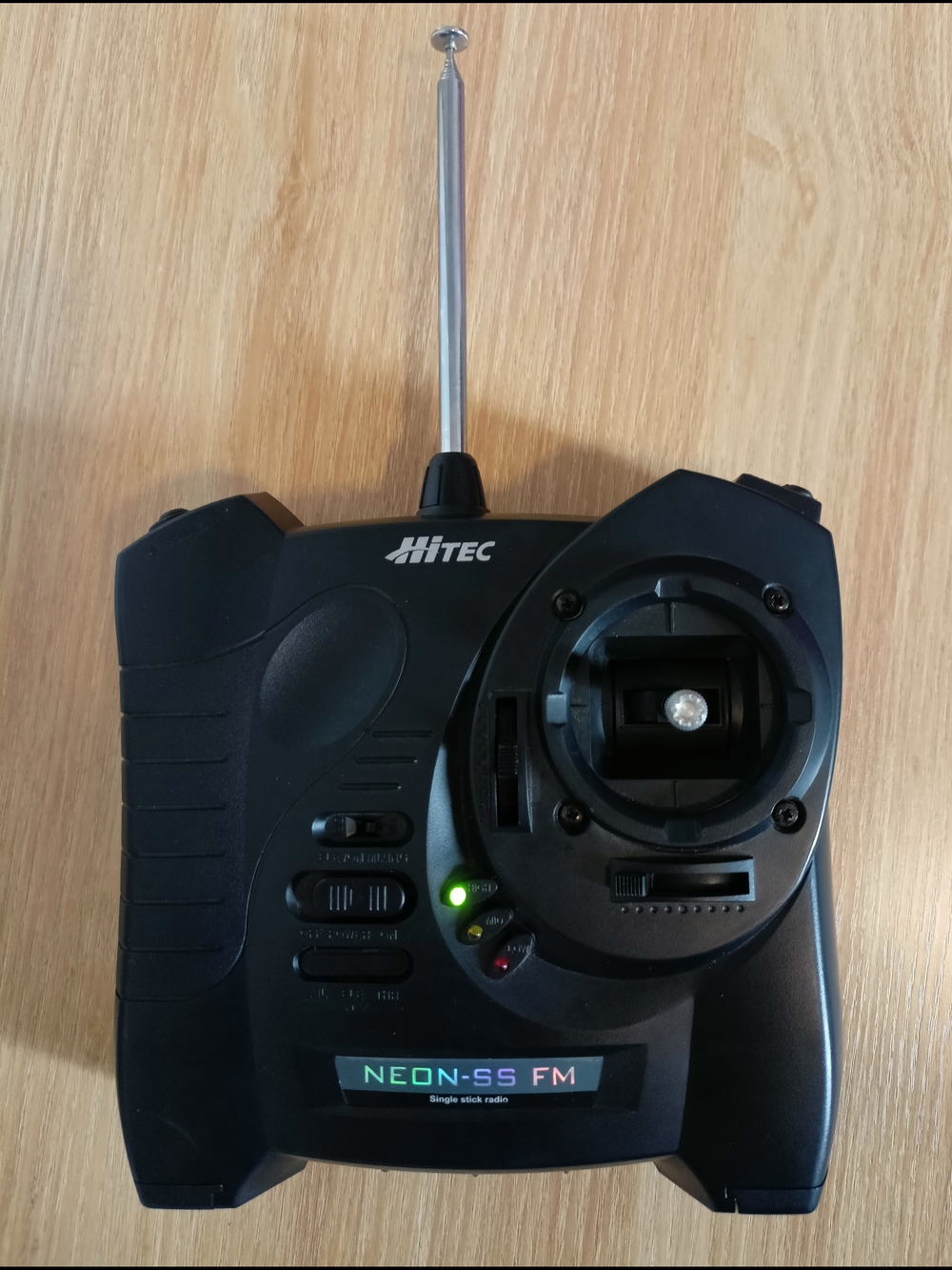 Hitec NEON-SS FM Black Single Stick Radio Transmitter Remote Controller
